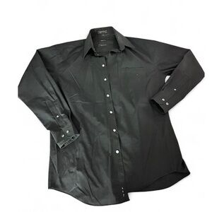 Claiborne Sleek Black Button-Up Shirt